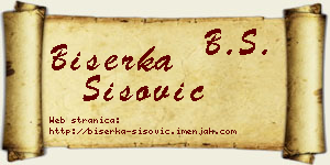 Biserka Šišović vizit kartica